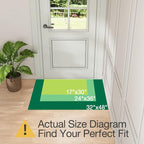 LUMI Washable Door Mat Indoor Entrance 24x36, Dirt Trapper Front Door Mats - Image 2