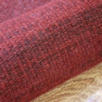 Rugsotic Carpets Hand Woven Flat Weave Kilim Wool 3'x5' Area Rug Solid Dark Red - Image 7