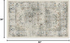 RUGGABLE Washable Vintage Area Rug – Sarrah Sage 3x5, Stain-Resistant, Non-Slip - Image 3