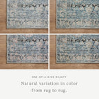 Loloi Amber Lewis Billie Collection BIL-05 Denim/Blush 7'-6" x 9'-6", 0.19" - Image 6