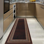 Antep Rugs Alfombras Bordered Modern 2x10 Non-Slip Low Pile Rubber Backing - Image 7