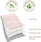 Nakagishi Pink Rugs for Bedroom Girls: 4x6 Washable Boho Large Neutral Area Rug - Image 8