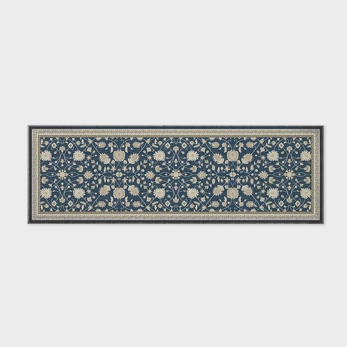 EVERGRACE Hallyway Area Runner Rugs 2x6, Boho Floral Faux Wool Indoor Outdoor - Image 8