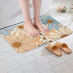 Erosebridal Girls Groovy Flower Bathroom Rugs - Image 2