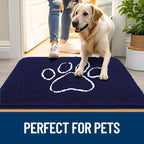 OLANLY Dog Door Mat for Muddy Paws 48x30, Paw Print Design, Absorbs Moisture - Image 6