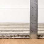 Dash & Albert Silas Stripe Grey Hand Micro Hooked Wool Rug, 3 X 5 Feet - Image 4