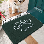 OLANLY Dog Door Mat for Muddy Paws 24x16, Paw Print Design, Absorbs Moisture by OLANLY