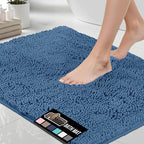 GORILLA GRIP Bath Rug Mat 60x24, Thick Soft Absorbent Chenille, Quick Dry by GorillaGrip