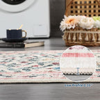 5x7 Washable Non-Slip Rug, Vintage Floral Area Rug - Image 6
