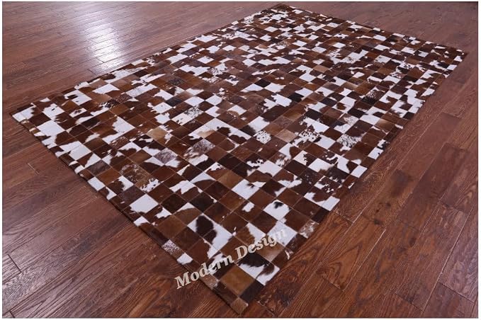 Modern Design Premium Cowhide Leather Carpet - Image 4