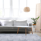 duduta 6x9 ft Grey Rectangle Fluffy Rug, Shag Fuzzy Plush Carpet - Image 9