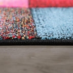 Paco Home Colorful Living Room Rug Checkered Design - Image 4