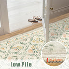 10x12 Area Rugs for Living Room: Floral Washable Rug Vintage Large Soft Boho - Image 9