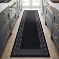 Beverly Rug Non Slip Area Rugs 2x7 Modern Bordered Non Skid Rubber Backing Soft by BeverlyRug