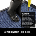 GORILLA GRIP 100% Waterproof All-Season WeatherMax Doormat, US Designed Natural - Image 4