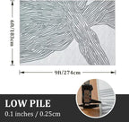 YIHOUSE Grey Rug for Living Room, 6×9 Modern Abstract Area Rug, Geometric - Image 2