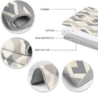 Modern Area Rug Living Room Rugs 4x5, Minimalist Soft Boho Geometric Rug - Image 6