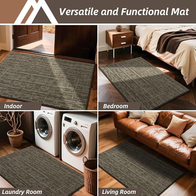 COSY HOMEER-Door-Mat, Dirt Trapper Entryway Rugs 24"x36" Non Slip Washable - Image 8