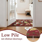 U'Artlines Colorful Floral Indoor Door Mat Entrance Rug 2'x3'Soft Non Slip - Image 2