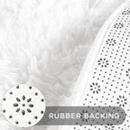 Andency White Round Area Rug for Living Room, Large Shag Circle Rug 7x7 for - Image 5