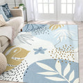 Lahome Boho Blue Area Rug for Living Room by Lahome