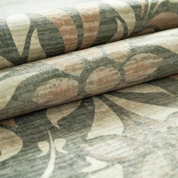 jinchan Hallway Runner Rug 2x8 Vintage Floral Distressed Design - Image 7