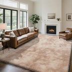 Fluffy Rug Shaggy Area Rug, Mottling Beige 8x10 Area Rugs - Image 2