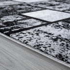 LUXE WEAVERS Modern Geometric Squares 10007 Gray 5x7 Area Rug - Image 4