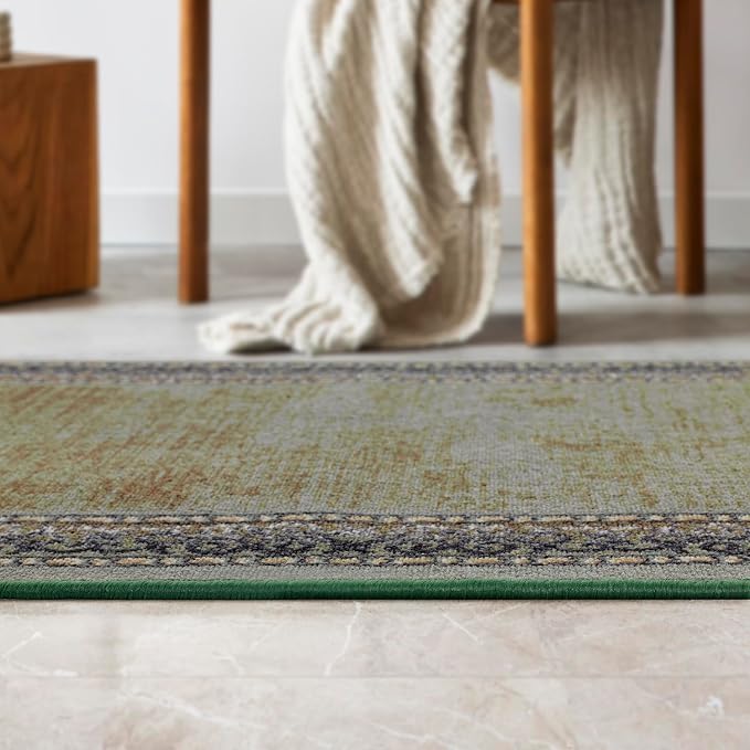 Antep Rugs Alfombras Bordered Modern 2x4 Non-Slip Low Pile Rubber Backing - Image 6