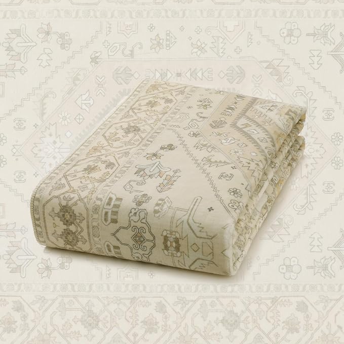 SERISSA Boho Rugs for Entryway, 2x3 Beige Entryway Rug Non-Slip Washable Small - Image 7