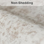 FMFUNCTEX 10x12 Washable Area Rug Beige Vintage Neutral Distressed Large Non - Image 7