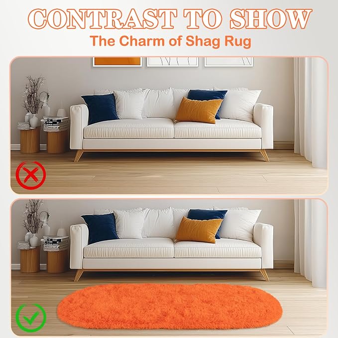 Soft Fluffy Area Rug for Bedroom, Non-Slip Cozy Plush Shag Carpet for Girls - Image 8