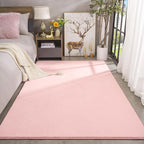 Amearea Large Modern Area Rugs for Bedroom Living Room, 5x8 Feet Pink Thickened - Image 4