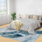 5x6 Abstract Marble Rugs for Office - Image 4