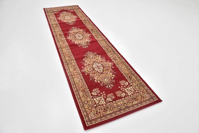 Unique Loom Reza Collection Traditional Persian Style Area Rug, 2 ft 7 in x 10 - Image 4