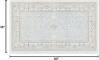 RUGGABLE Washable Vintage Area Rug – Verena Soft Blue 3x5, Stain-Resistant - Image 3