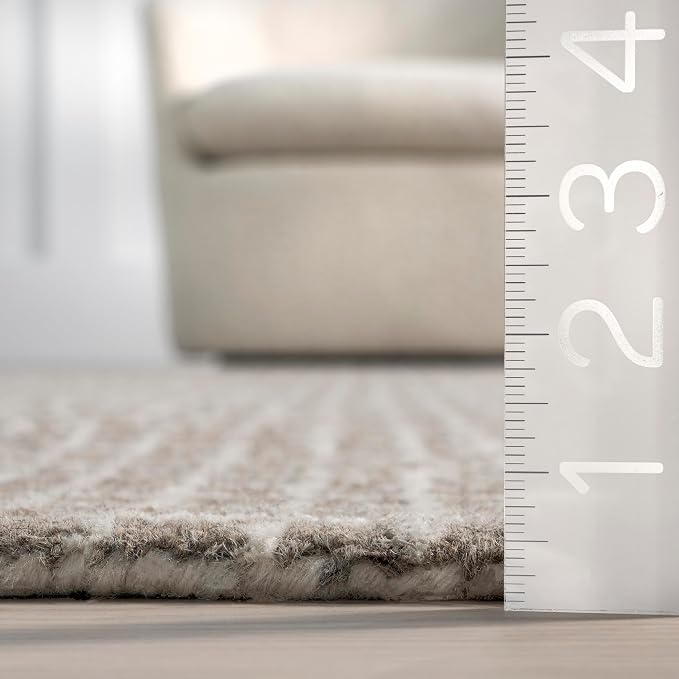 Rugs USA Melrose Grey, Wool & Cotton, Soft and Cozy, High Traffic, Stain - Image 2