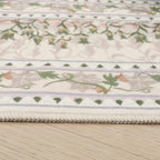 Rugcomf 2x3 Rug Impressionist-Style Vintage Indoor Door Mat Machine Washable - Image 6