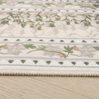 Rugcomf Area Rugs 8x10 Clearance Impressionist-Style Vintage Washable Area Rug - Image 6