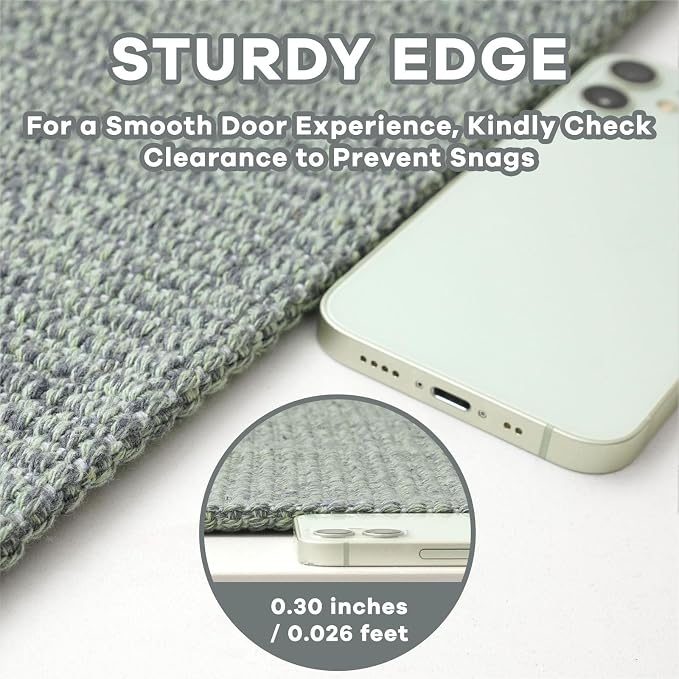 EARTHALL Washable Runner Rug 2x12 Ft Non Slip Runners - Image 2