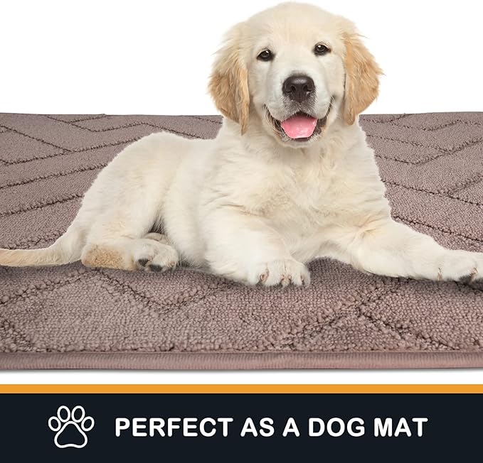 PURRUGS Dirt Trapping Door Mat 34" x 59", Non-Slip Machine Washable Entry Rug - Image 6