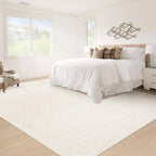 5x7 Area Rugs Living Room: Washable Boho Geometric Moroccan Rug Neutral Modern - Image 6