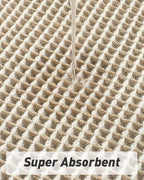 AMOAMI Upgraded Waffle Bath Mat, Super Absorbent Non Slip Bath Mats - Image 3