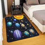 Planet Large Area Rug 5x7 Solar System Outer Space Living Room Rug | Universe - Image 3