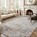 Area Rug 8x10 Washable Rug Grey and Brown by Unknown