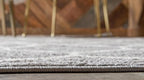 Rugs.com Lattice Frieze Collection Rug – 5' Square Light Gray Medium Rug Perfect - Image 4