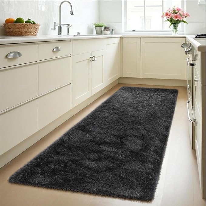 Zentavio Runner Rugs for Hallway 2x6 Shag Soft Bedroom Bedside Rugs Non Slip - Image 7