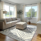 Area Rug 3x5 Rug Machine Washable Non-Slip Low Pile Print Pattern Western Rug - Image 7