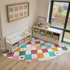 jinchan Macy Kids Rug for Nursery 6ft Radius Corner Washable Area Rug Modern - Image 8