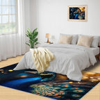 Peacock Area Rug 5x7-5x7 Rug, Wonderful Peacock Rugs - Image 4